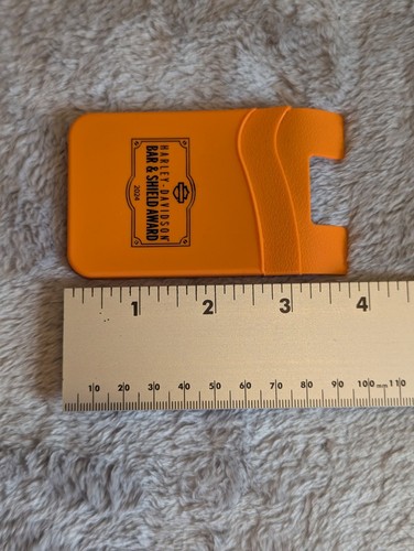 Harley Davidson Porta Carte di Credito per Barra Telefono e Scudo 2024 Arancione - Foto 3 di 4