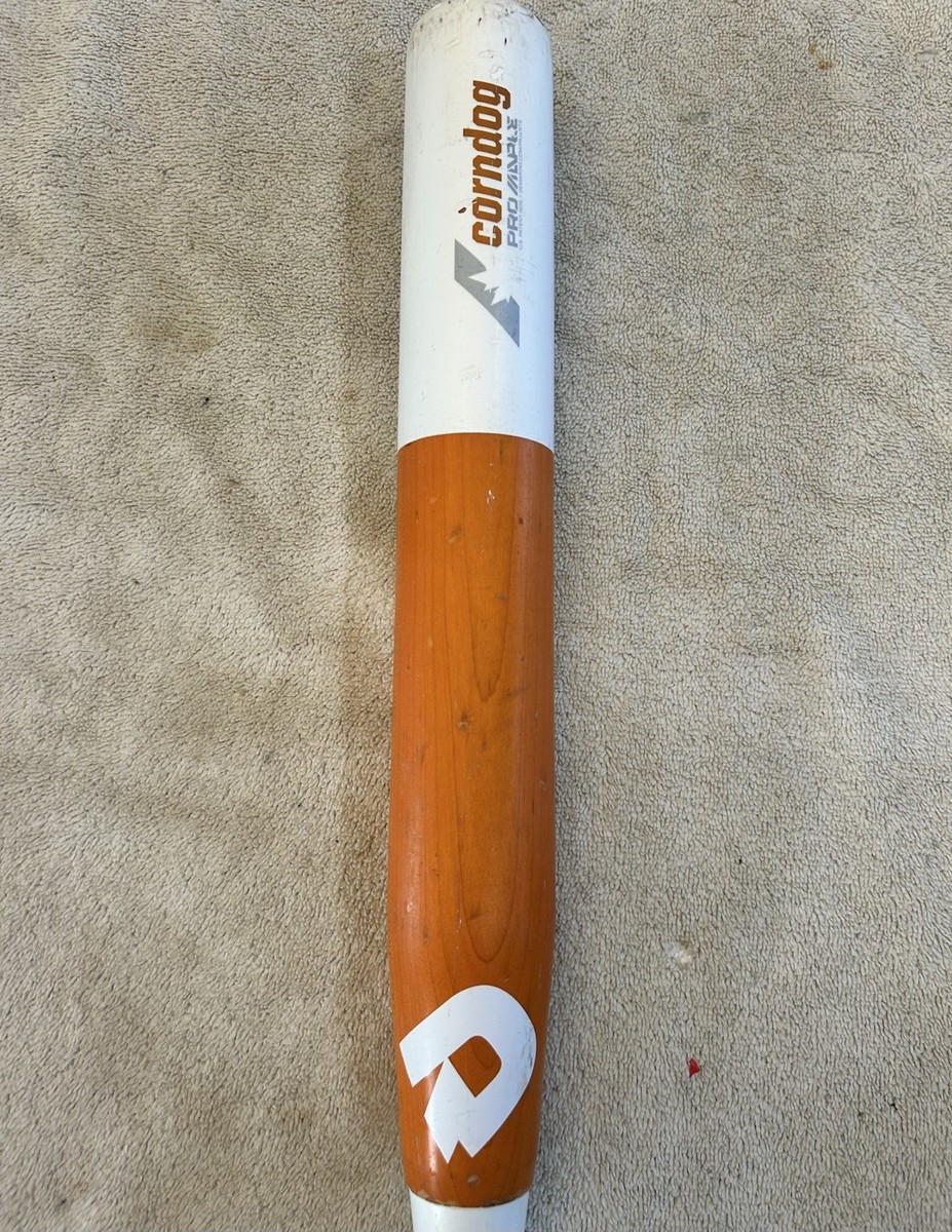 Batte De Softball DeMarini Corndog - Bois D'Érable Composite - 28 Oz, 34 Pouces - Occasion Rare - Peu Utilisée