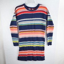 Gap Kids Girls Sweater Dress - XXL 14/16 Striped Cable-Knit Sweater Multicolor