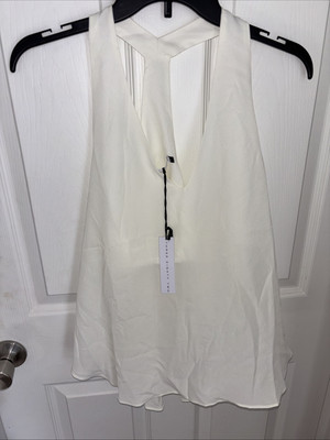 Three Eighty Two Cream Sleeveless Blouse Brand New With Tags