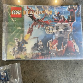 LEGO Castle Skeleton Tower 7093 100% Complete + Instructions + Dragon + Minifigs