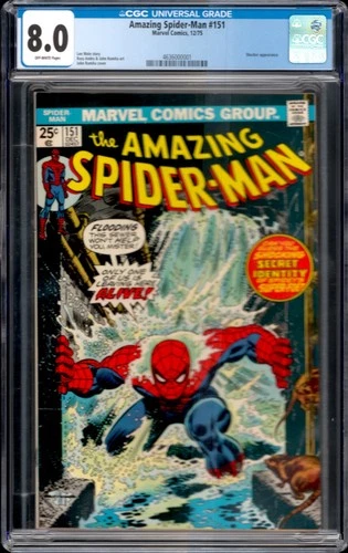 Amazing Spider-Man #151 Marvel Comics 1975 CGC 8.0 Shocker Appearance