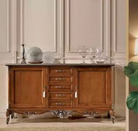 Sideboard Kommode Anrichte Massiv Holz Wohnzimmer Italien Schrank MöBel