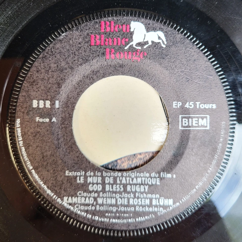 Le Mur De L'atlantique  BOURVIL / Claude Bolling  Rare EP 45T Fra 1970 LANGUETTE - Photo 3/3