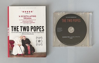 For Your Consideration FYC DVD   The Two Popes   Tested/Working   2019 Netflix