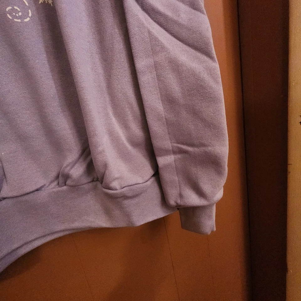NUEVA Sudadera De Colección Morning Sun Años 90 Púrpura con Escena Blanca de Invierno, Con Cuentas Foto 4 de 4
