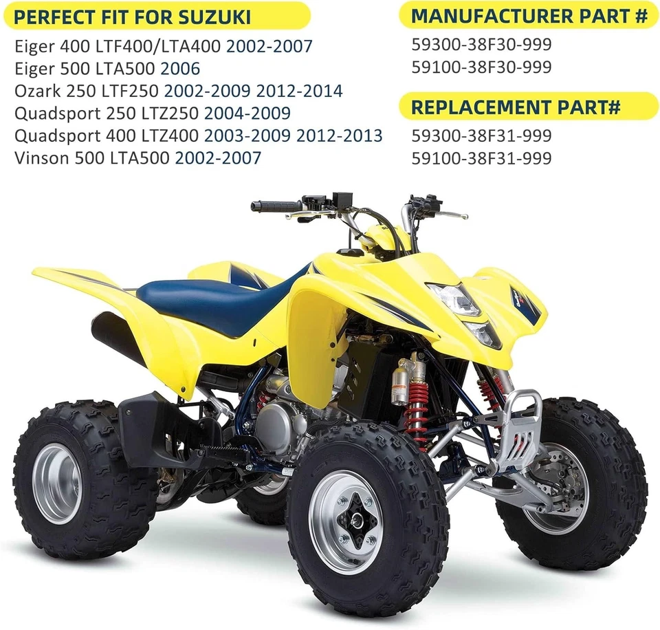 Front Left Right Brake Calipers for Suzuki Eiger 400 500 Ozark 250 Quadsport ... Foto 4 de 4