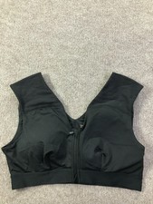 Tommie Copper Sports Bra Womens 2XL Zip Front Activewear Shoulder Support Gym