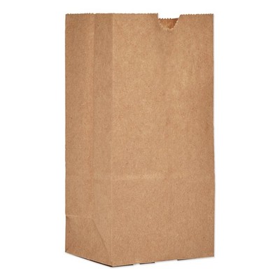 General #1 Paper Grocery Bag, 30lb Kraft, Standard 3 1/2 x 7 3/8 x 6 7/8, 500 ba