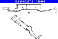 Ate 11.8116-0237.1 Feder, Bremssattel FüR Alfa Romeo CitroËN Opel Peugeot Vw