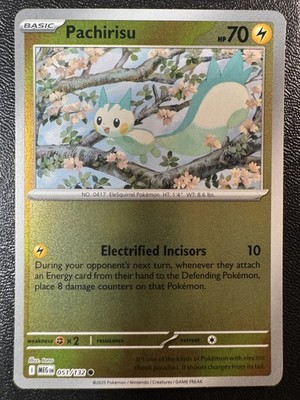 Pachirisu 051/132 Reverse Holo Common ME01: Mega Evolution NM