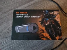 Thokwok TK-X4 Motorcycle BT Headset, 6 Riders 2000m Helmet Intercom with BT
