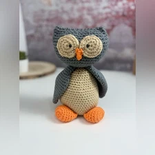 Handcrafted Owl Toy Crochet Amigurumi Doll