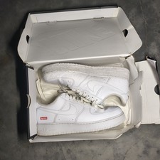 Nike Air Force 1 x Supreme Box Logo White Low Top Sneakers CU9225-100