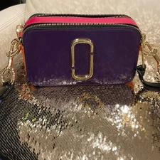 Marc Jacobs Purple and Pink Crossbody Bag