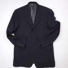 Ted Baker Blazer Mens 42 Black Wool Check Endurance Made USA Classic Suit Jacket