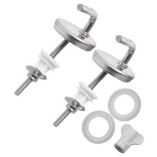 Oxidation Resistant Toilet For Seat Hinge Stainless Steel No Noise 2Pcs