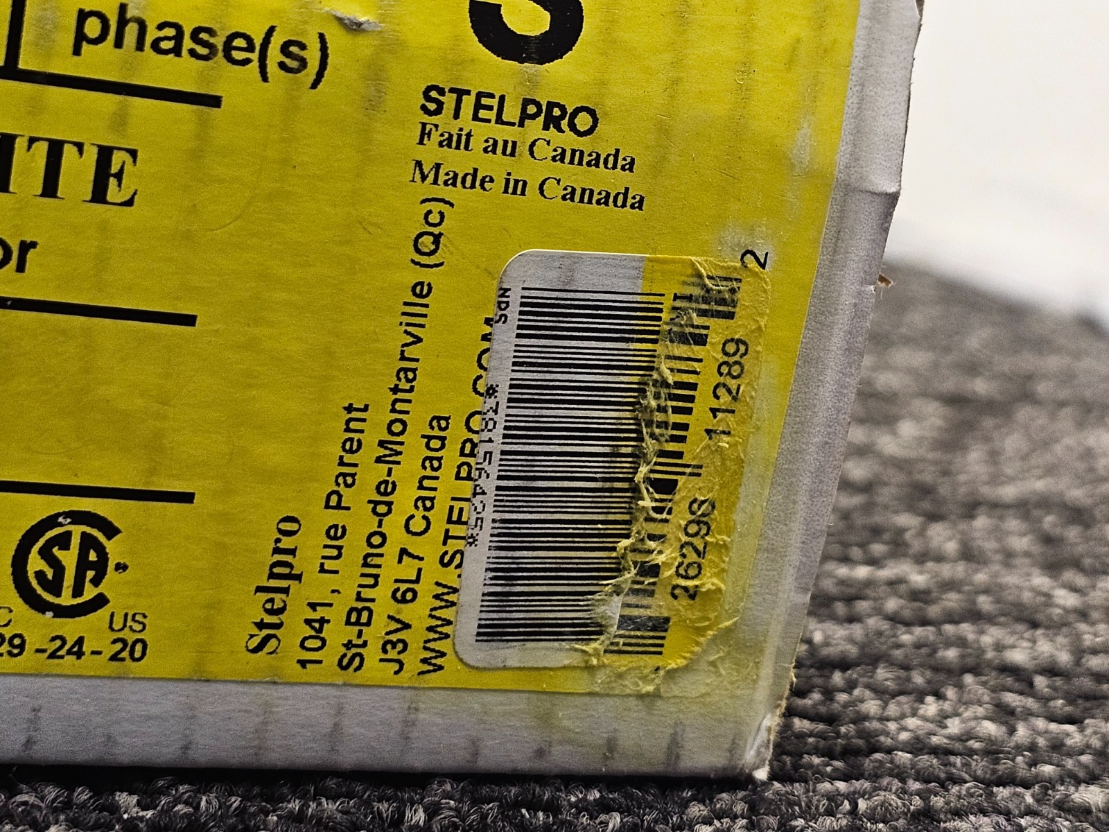 Stelpro ARWF1001W 1000W Pulsair Wall Fan Heater, 40 CFM, 3413 BTU/H, 120V, White