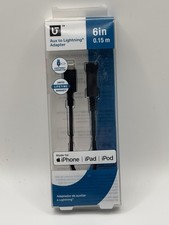 6 inch Lightning to 3.5mm Aux Adapter Cable MFi-Certified iPhone iPad iPod