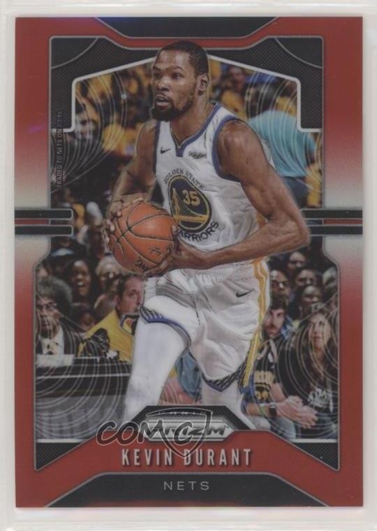 2019-20 Panini Prizm Red Prizm 155/299 Kevin Durant #210 7y2