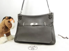 Hermes Gypsiere 34 Togo Leather Etain Crossbody Bag 13.7*11*5.7 inch