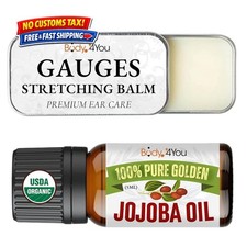 Ear Stretching Balm Jojoba Oil - Ultimate Aftercare Kit for Piercings