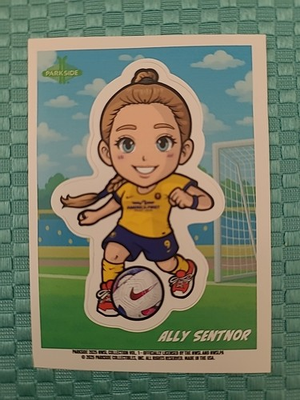 #ad 2025 NWSL Parkside Volume 1 Chibi Stickers Ally Sentnor $1.89