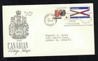 Canada #505-506, 1970 Manitoba & NWT combo Middlesex cachet FDC