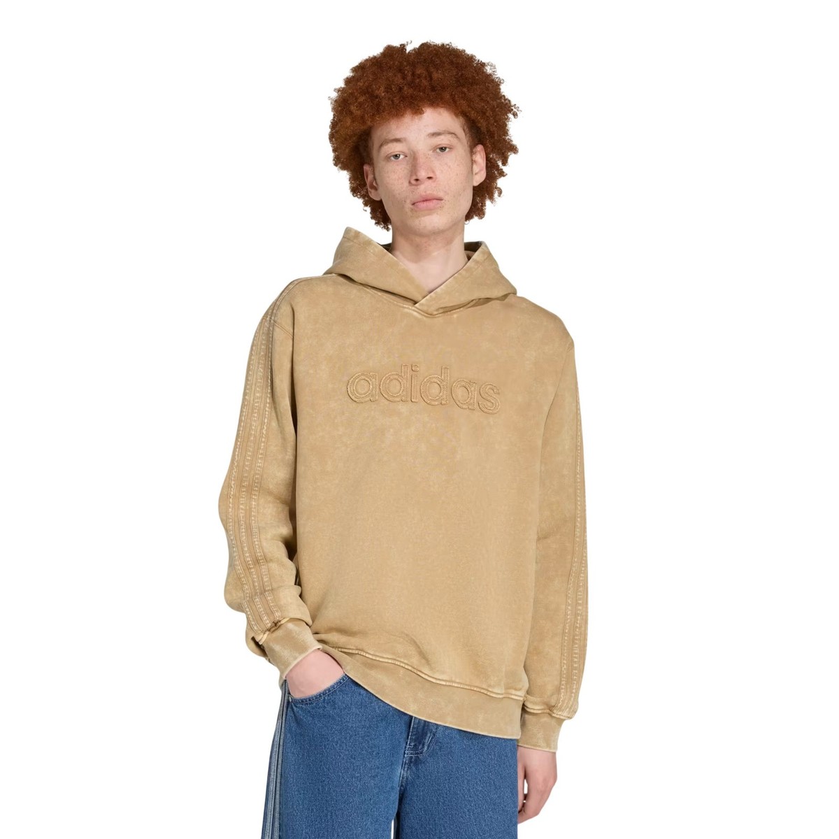 Men's Adidas Originals Cardboard Washed Fleece Hoodie Sweatshirt