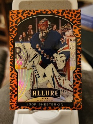 2020-21 UD Allure #21 Igor Shesterkin Leopard Parallel Target Exclusive