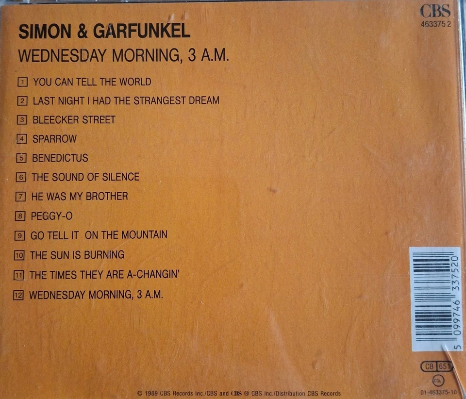 CD Simon & Garfunkel - Wednesday Morning, 3AM - Bild 2 von 2