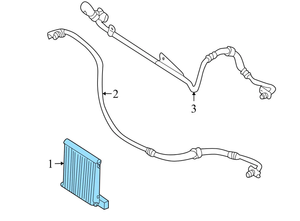 AUDI A6 QUATTRO 2000-2004 2,7 L - Enfriador de aceite de transmisión 4B0317021C Foto 3 de 4