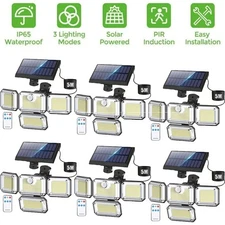 3000LM 333 LED Solar Lights Outdoor Waterproof Motion Sensor Security Wall Lamp