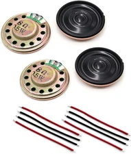Gump's grocery 4PCS Metal Shell Round Internal Magnet Speaker 8 Ohm Small Speake