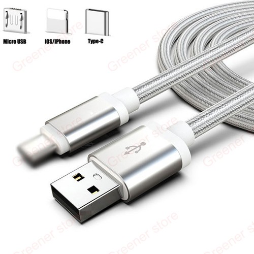 1M/2M/3M Fast-Charge USB Data Cable Type-C Charger For iPhone 6s/7/8/11 Android - Bild 14 von 18