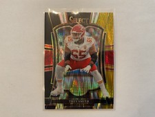 Trey Smith 2025 Panini Select Black & Gold Shock Prizm Premier Level Card # 109