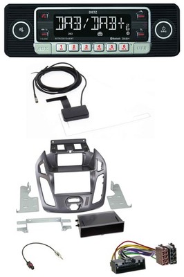 Dietz DAB Bluetooth USB MP3 Autoradio für Ford Transit Connect 12-18 Display Peg