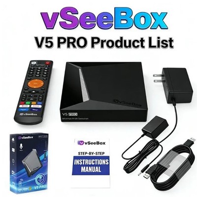 vSeeBox V5 Pro Version Voice Control Android TV Box, Authorized Distributor