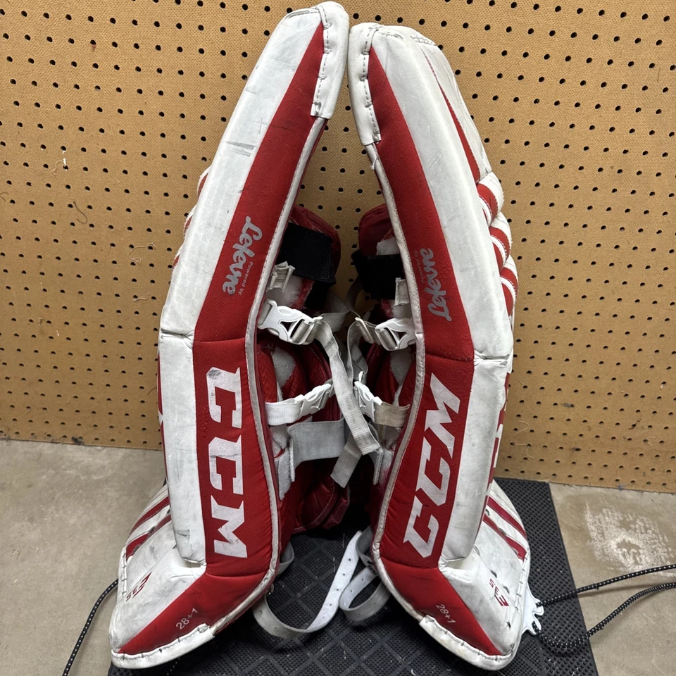 Almohadillas para piernas de portero de hockey CCM E 3.5 EFX 28+1 Junior M101JR GPE3.5 EFX JR Foto 3 de 4