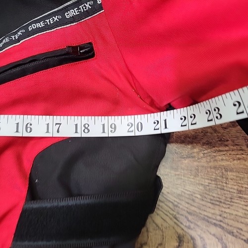 Frank Thomas Goretex Motorbike Jacket Mens Size Medium Red With Padding - Picture 12 of 13