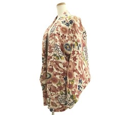 10742D3 Silk Vintage Japanese Kimono Haori Jacket Chrysanthemum Maple Leaf