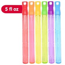 Bubble Wand 5oz, 6 Pack Multicolor for Children Ages 3 