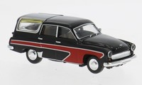 Brekina 27122 - 1/87 Wartburg 311 Camping, Schwarz/Rot, 1959 - Neu