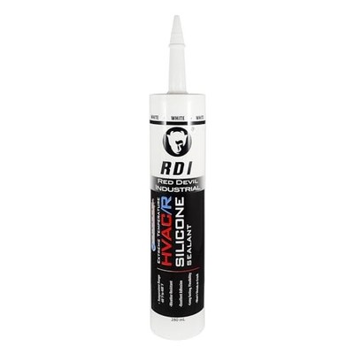  0896 Extreme Temperature HVAC/R Silicone Sealant, 280 ml, Made in 1 Pack White