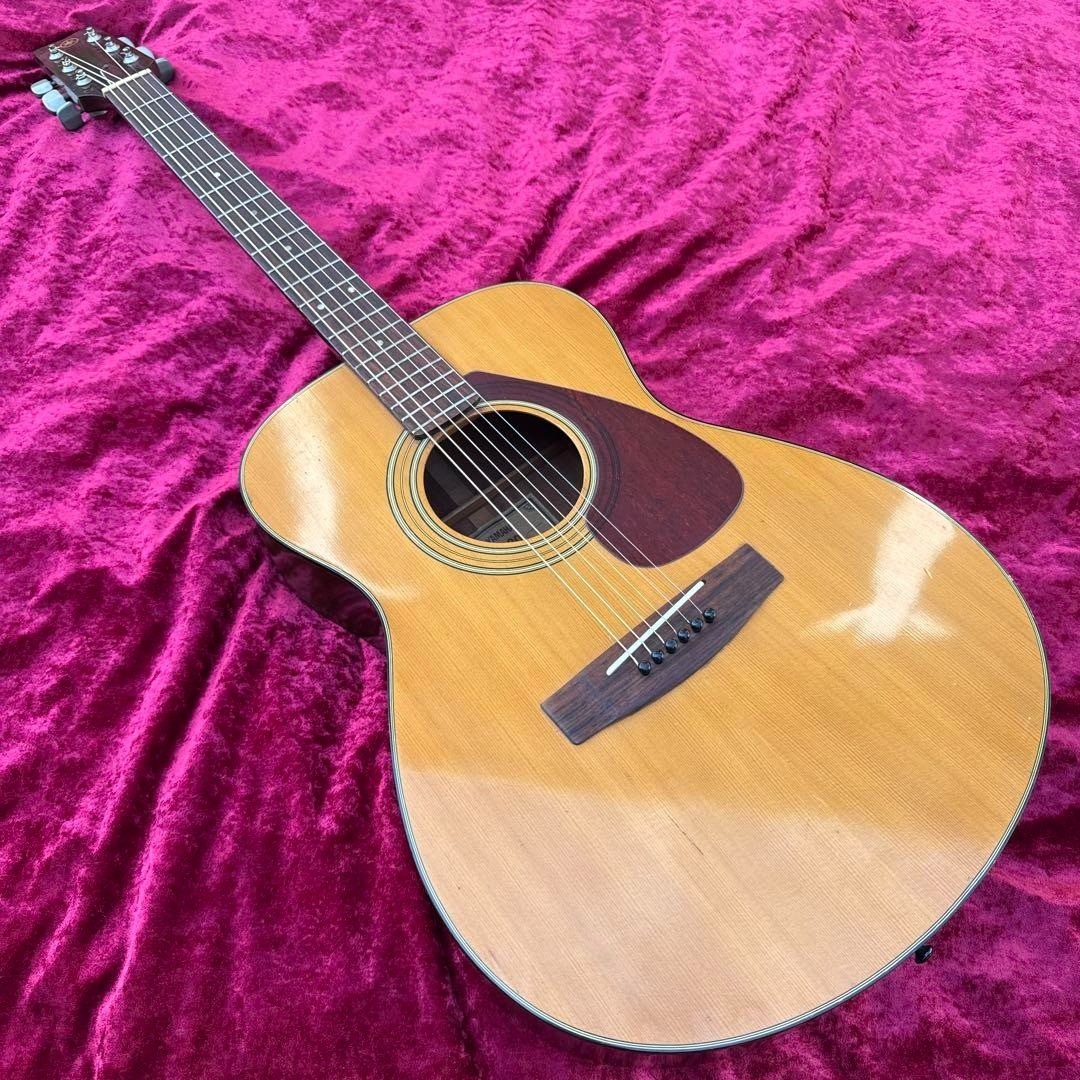 Yamaha FG 130 Acoustic Guitar Green Label 1970s Vintage Made in