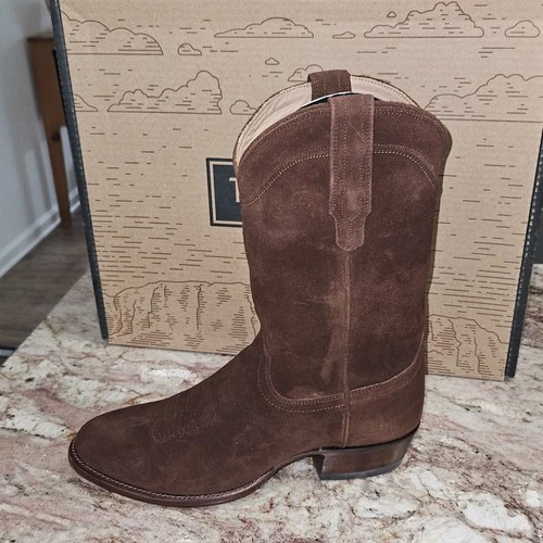 NEW ~ Tecovas The Johnny Sz 10D Brown Mocha Suede 