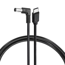 27W PD Trigger Cable, 12V 3A 5.5x2.1mm Type-C Right Angle Power Cord 1.0m