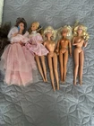 Assortment Of 5 Vintage Barbie Dolls