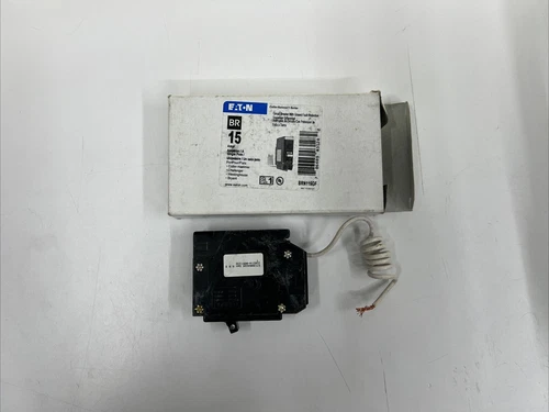Eaton  BRAFGF115QN Miniature Circuit Breakers MCBs BR 1P 15A 120V 50 60Hz 1Ph EA