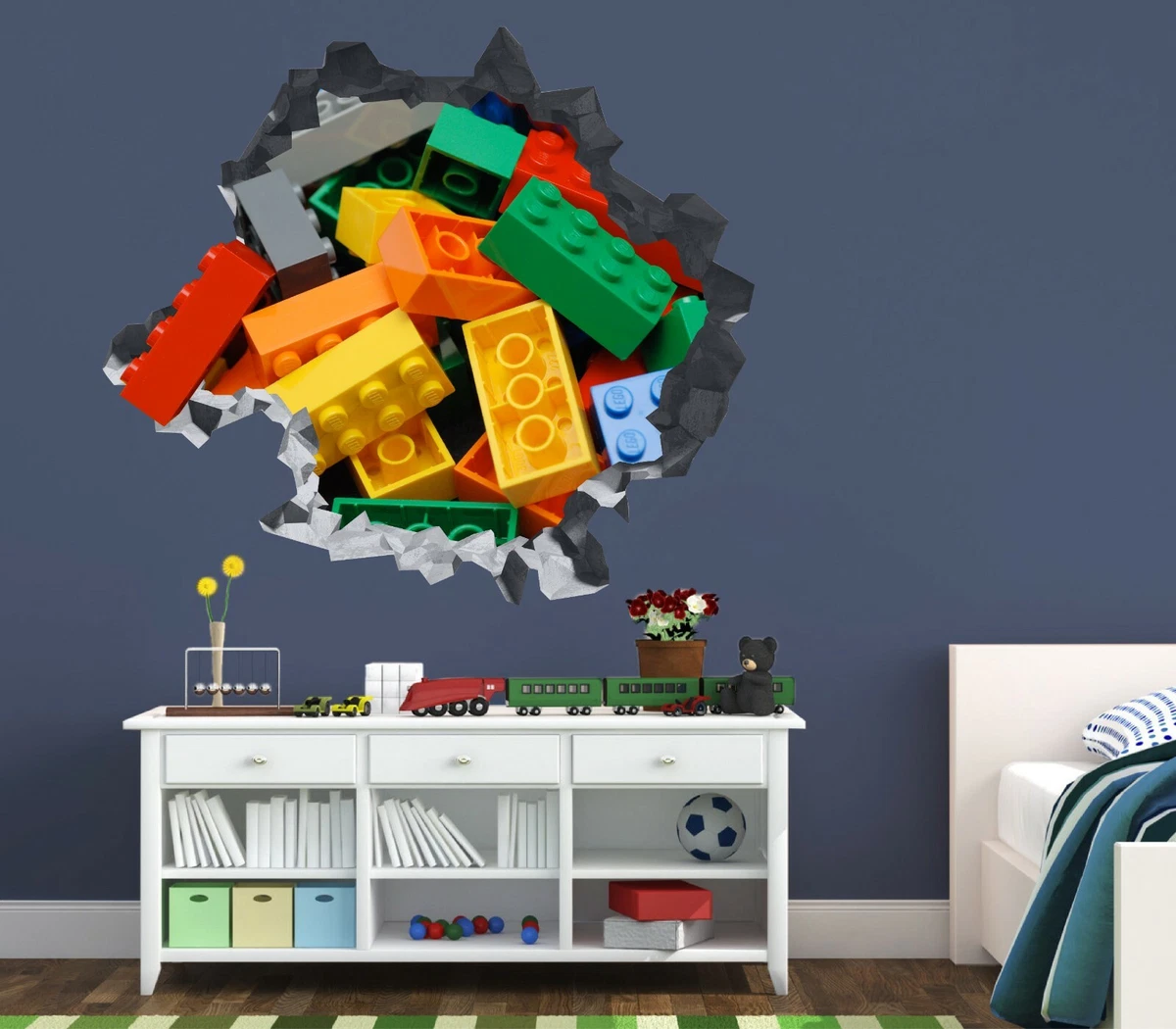 Lego brick wall stickers sales